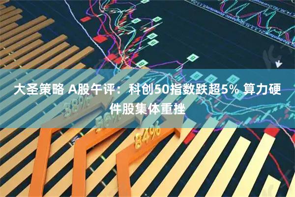 大圣策略 A股午评：科创50指数跌超5% 算力硬件股集体重挫