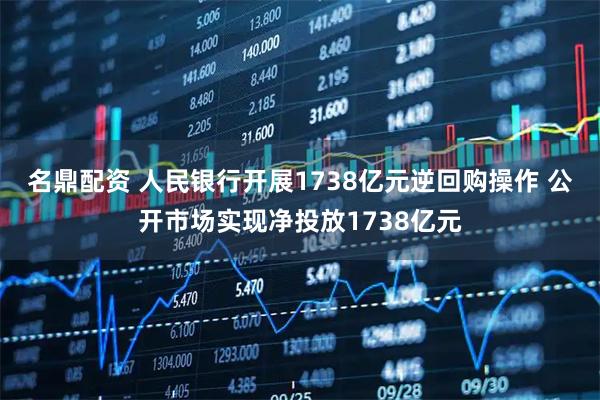 名鼎配资 人民银行开展1738亿元逆回购操作 公开市场实现净投放1738亿元